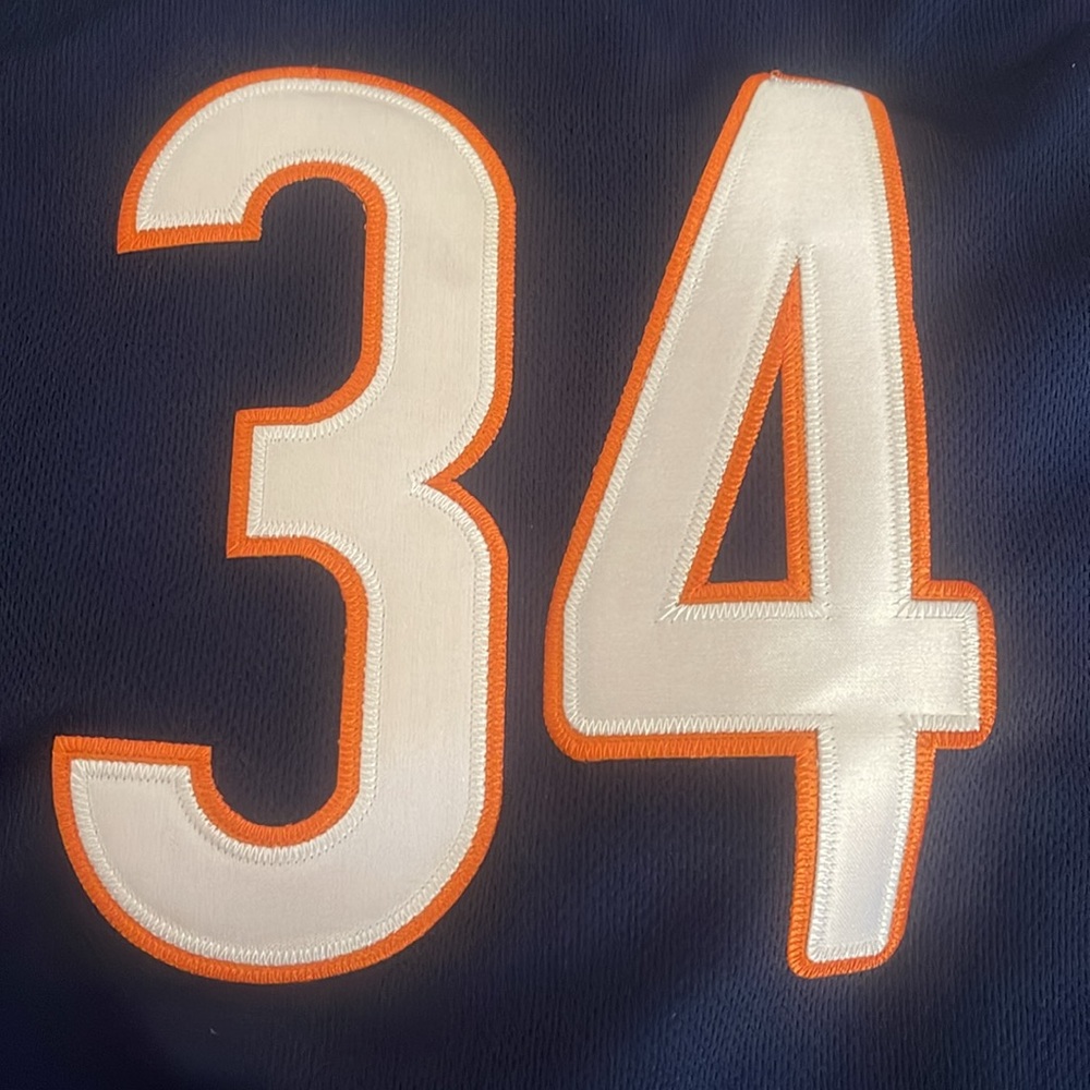 NWT NFL Chicago Bears Reebok Walter Peyton #34 Equipment On Field Jersey - Picture 3 of 8